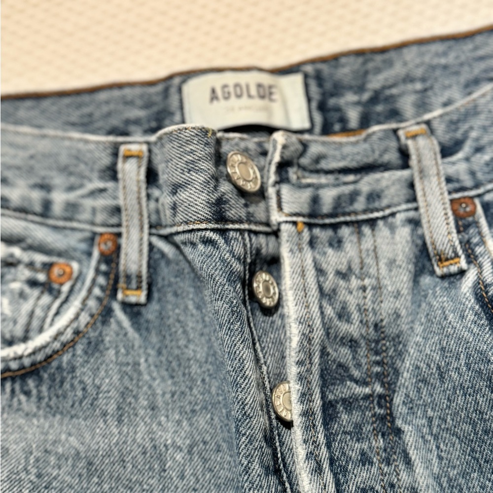 Agolde women’s Riley High Rise Distressed - Picture 2 of 4